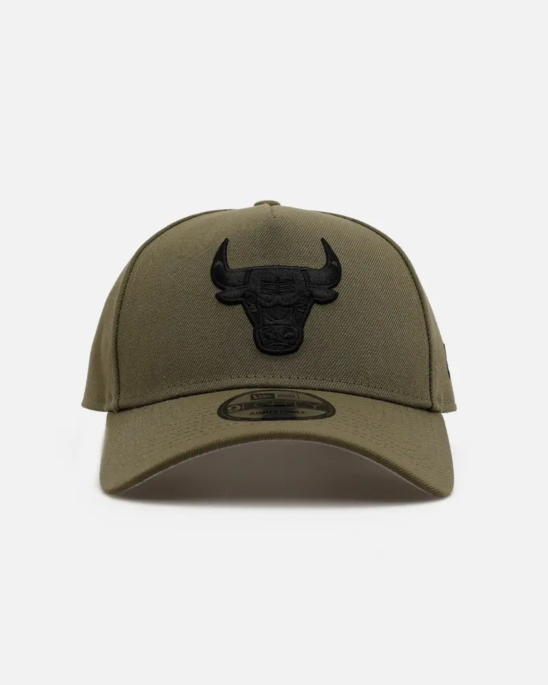 New Era Chicago Bulls 'Easy Olive' 9Forty A-Frame Snapback Olive 1