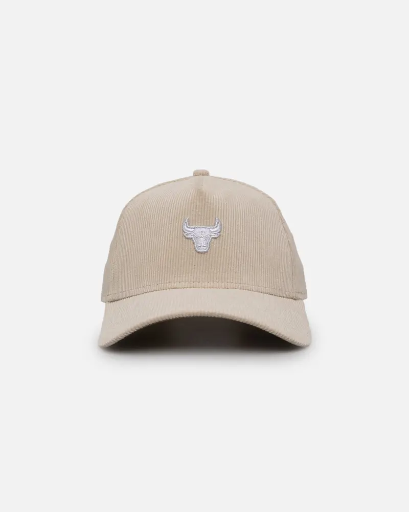 New Era Chicago Bulls 'Micro Cord Cream' 9Forty A-Frame Snapback Cream/White 1