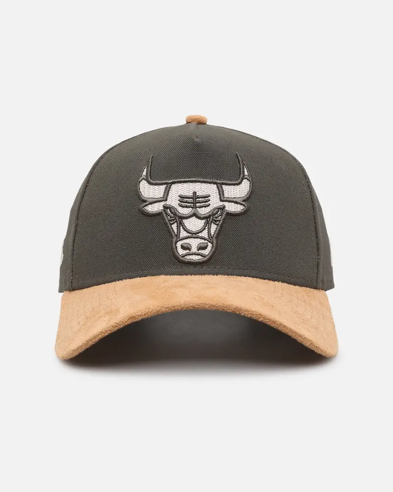 New Era Chicago Bulls 'Moss Canvas Wheat' 9Forty A-Frame Snapback Moss Canvas/Ivory 1