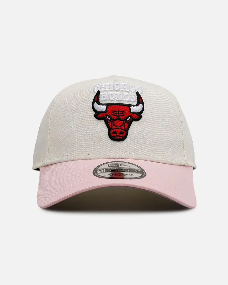 New Era Chicago Bulls 'Pink Lemonade' 9Forty A-Frame Snapback Pink/Yellow 1