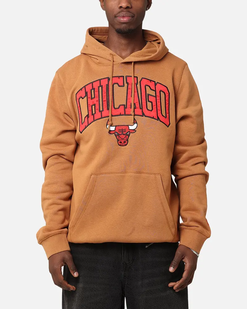 New Era Chicago Bulls Pullover Hoodie Medium Beige 1