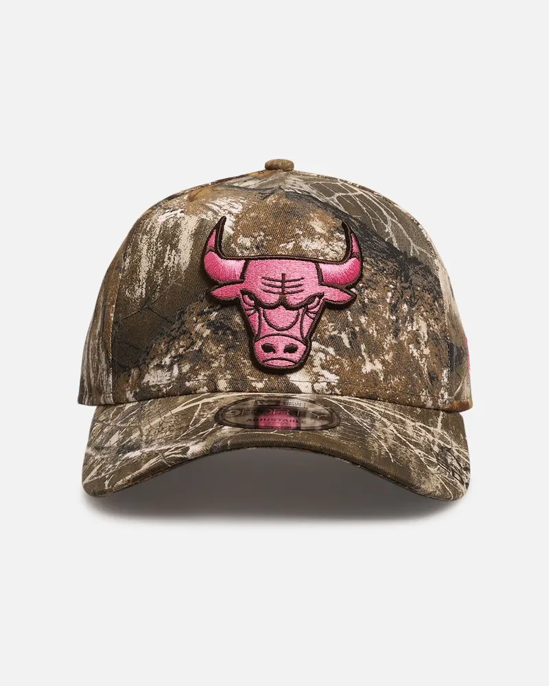 New Era Chicago Bulls 'Realtree Pink' 9Forty A-Frame Snapback Real Tree/Pink 1