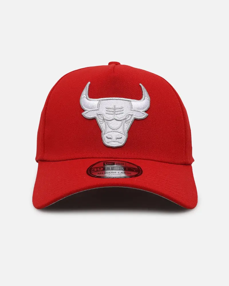New Era Chicago Bulls "Scarlet White" 39Thirty A-Frame Stretch Fit Scarlet/White 1