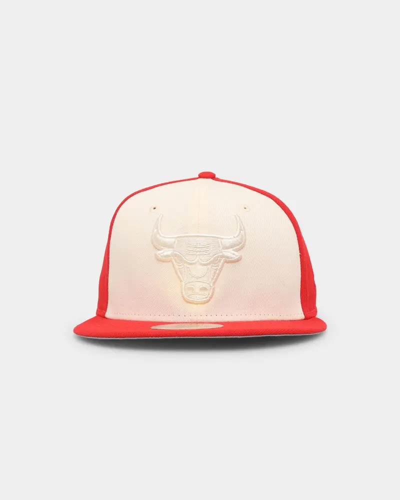 New Era Chicago Bulls 'Tonal Two-Tone' 59Fifty Fitted Light Beige 1