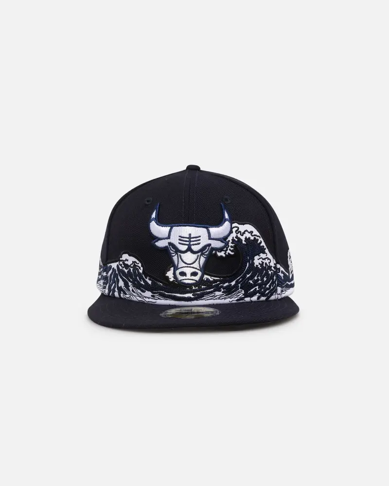 New Era Chicago Bulls "Wave" 59Fifty Fitted Navy/White 1