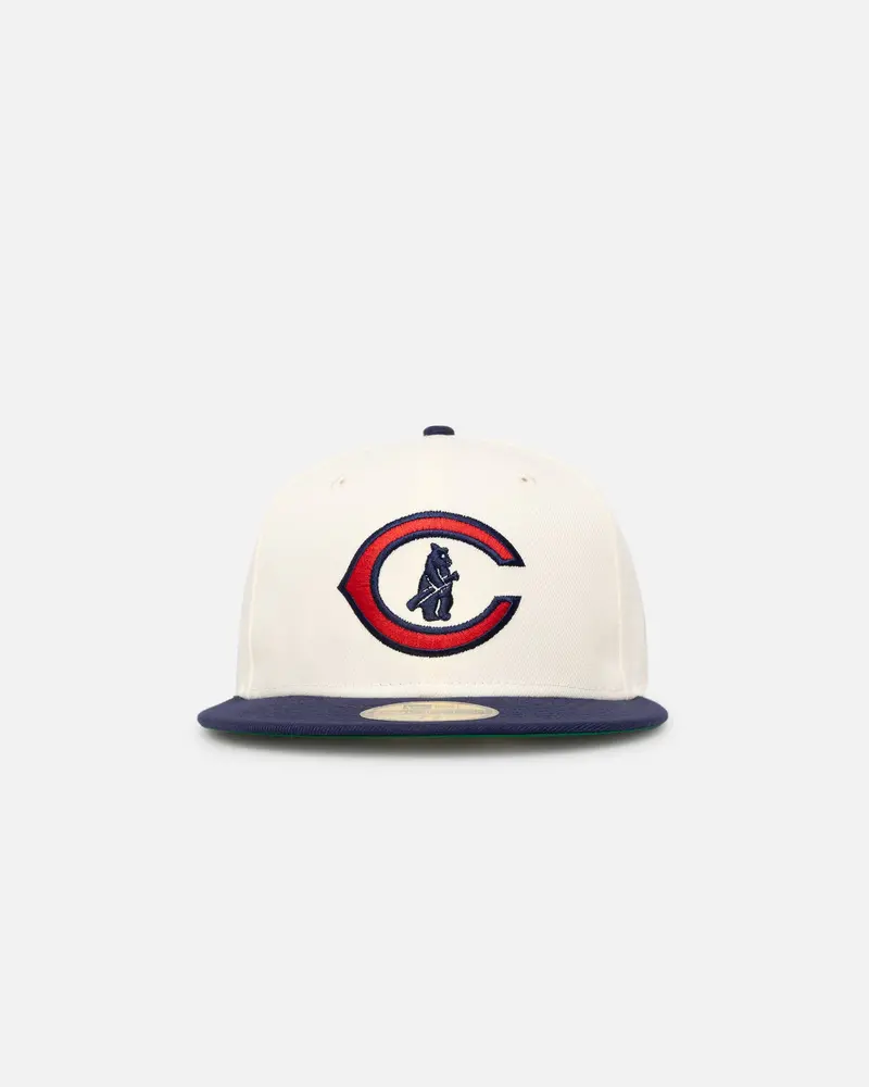 New Era Chicago Cubs Cooperstown 59Fifty Fitted Chrome White 1