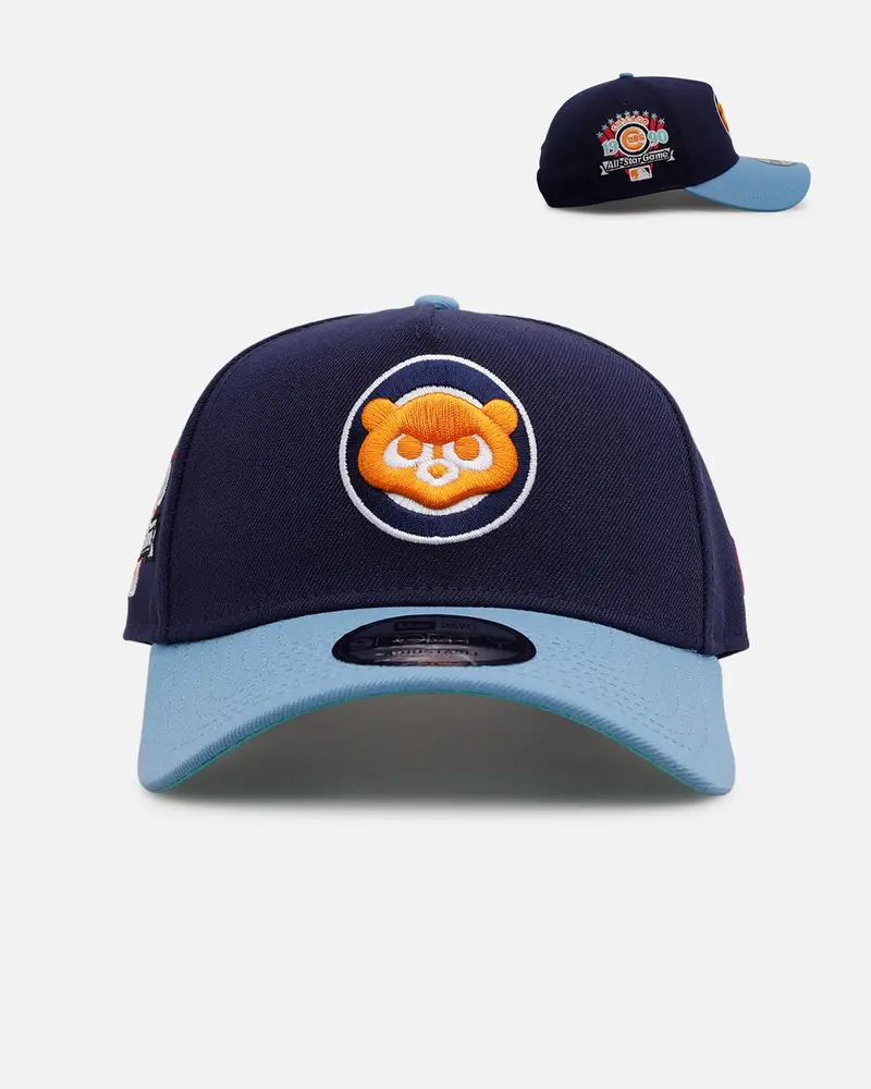 New Era Chicago Cubs 'Coral' 9Forty A-Frame Snapback Navy/Sky 1