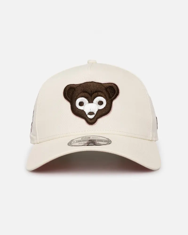 New Era Chicago Cubs 'Neapolitan Chrome' 9Forty A-Frame Snapback Chrome/Pink Met 1