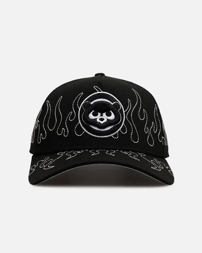 New Era Chicago Cubs 'Outline Flames' 9Forty A-Frame Snapback Black 1