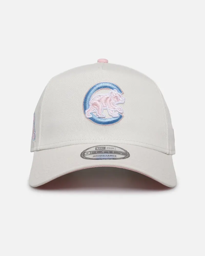 New Era Chicago Cubs 'Pastel' 9Forty A-Frame Snapback Chrome White 1