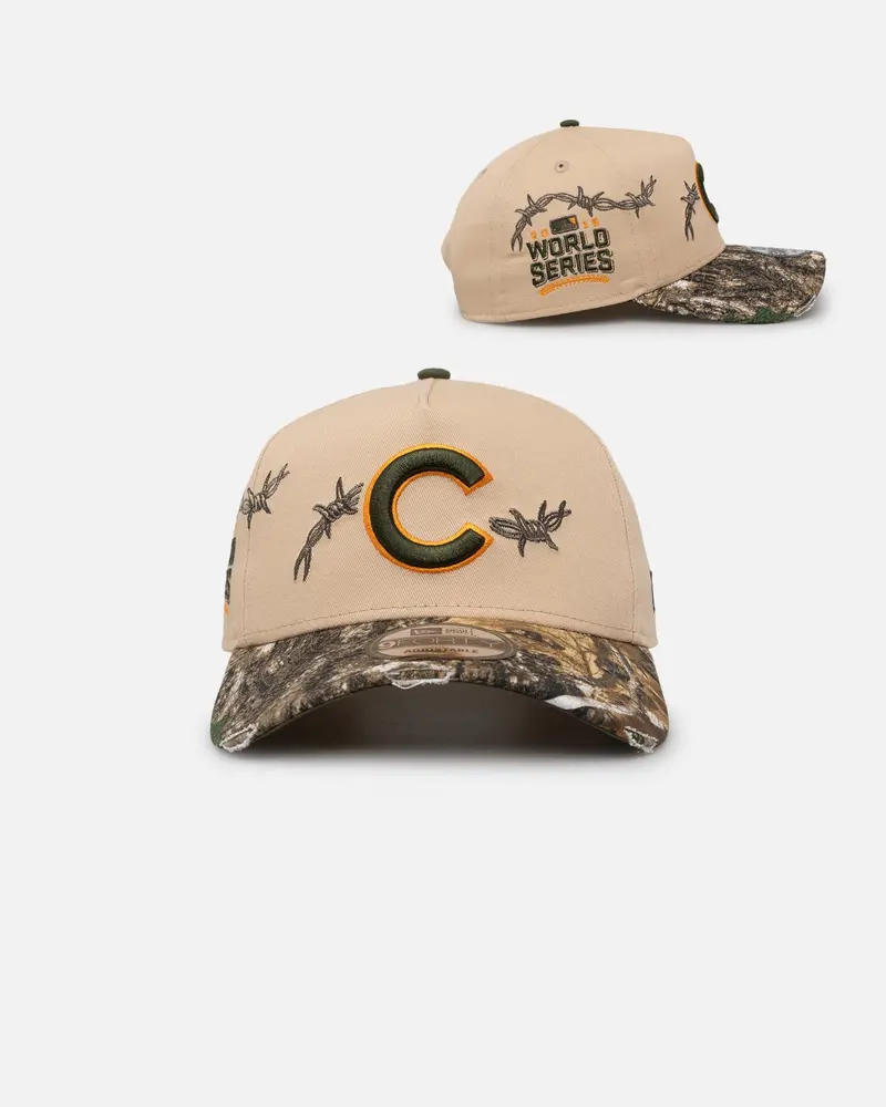 New Era Chicago Cubs 'Real Tree Edge Grit' 9Forty A-Frame Snapback Oat Milk/Real Tree 1