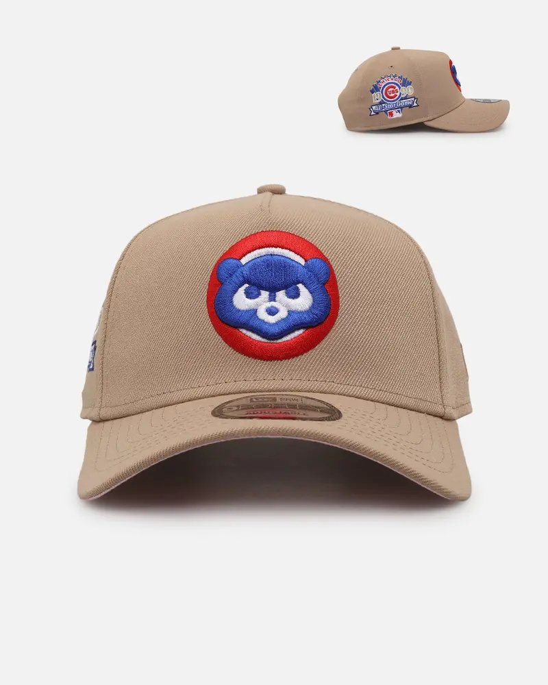 New Era Chicago Cubs 'Tan Pink' 9Forty A-Frame Snapback Tan 1