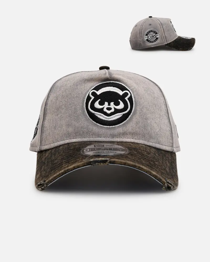 New Era Chicago Cubs 'Washed Storm Gray' 9Forty A-Frame Snapback Gray 1