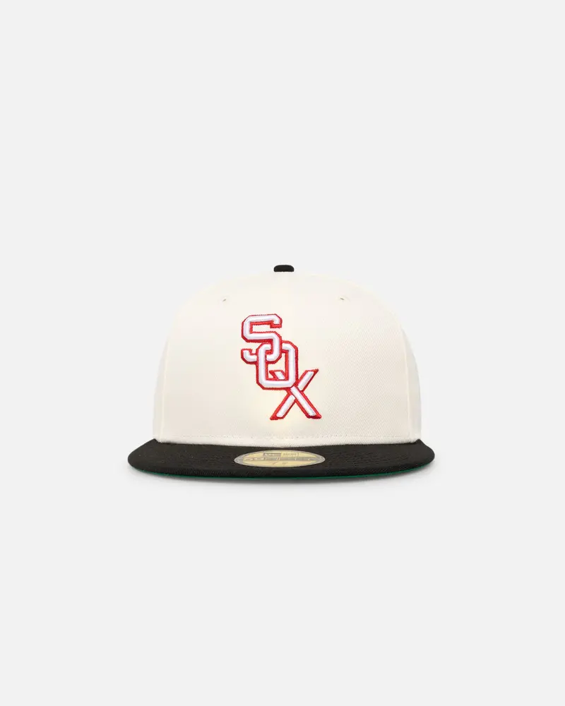 New Era Chicago White Sox Cooperstown 59Fifty Fitted Chrome White 1