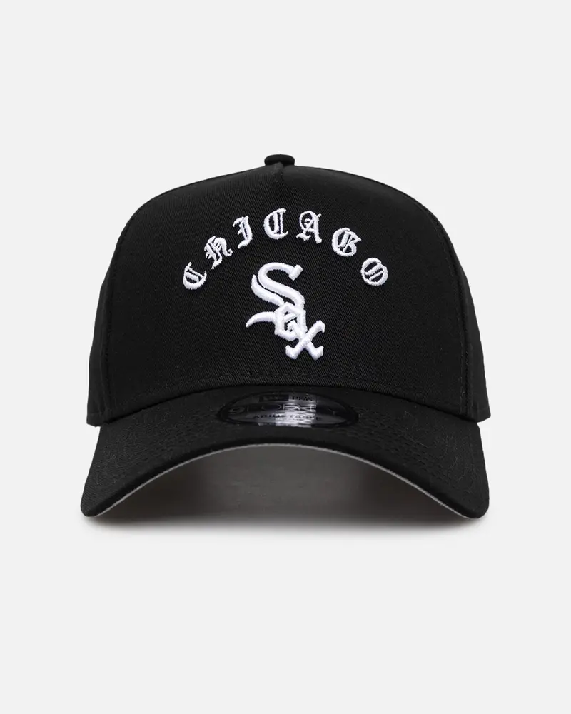 New Era Chicago White Sox 'Gothic Arch' 9Forty A-Frame Snapback Black/White 1