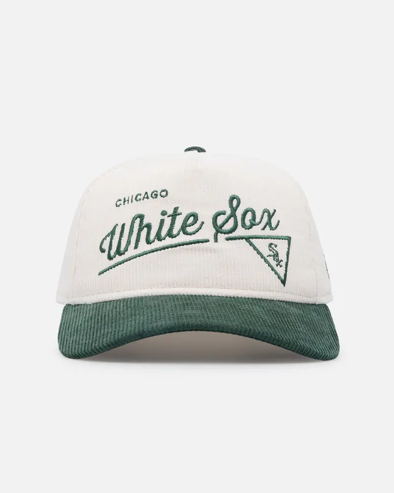 New Era Chicago White Sox 'Heritage Golf' Pre-Curved Golfer Snapback Chrome White 1