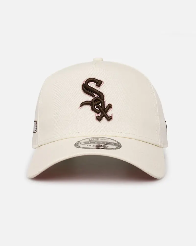 New Era Chicago White Sox 'Neapolitan Chrome' 9Forty A-Frame Snapback Chrome/Pink Met 1