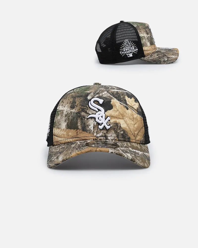 New Era Chicago White Sox 'Real Tree' 9Forty A-Frame Trucker Snapback Realtree Edge 1