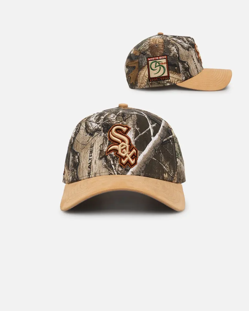 New Era Chicago White Sox 'Real Tree Tan Suede' 9Forty A-Frame Snapback Real Tree 1