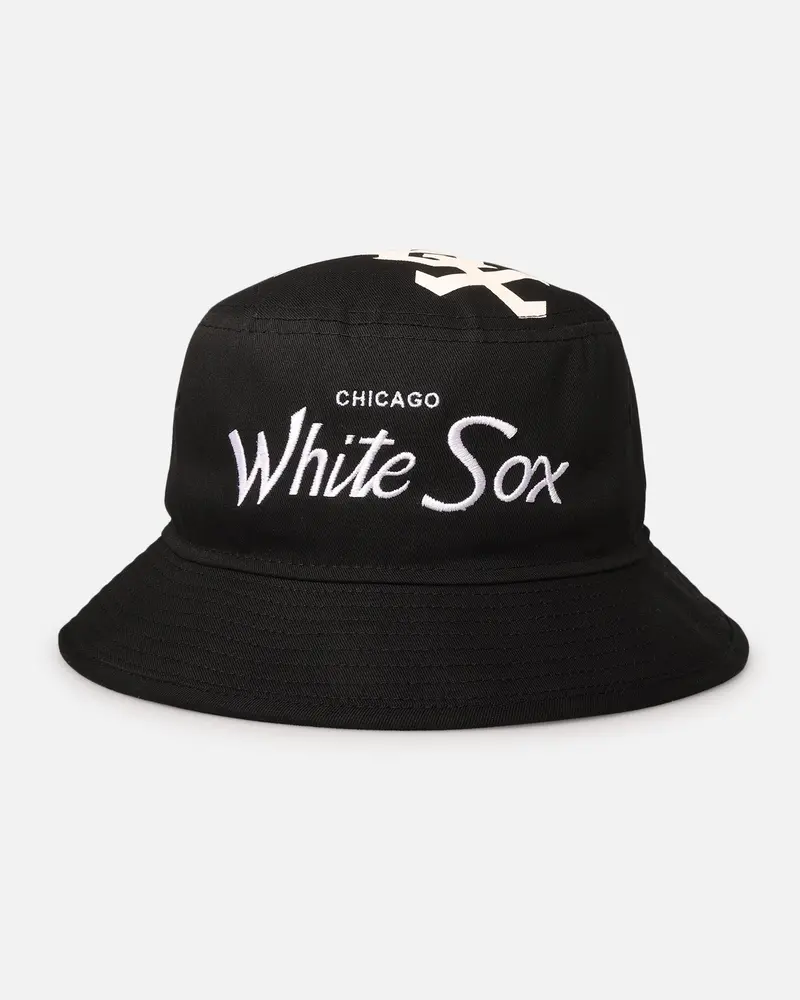New Era Chicago White Sox 'Script' Bucket Hat Official Team Colour 1