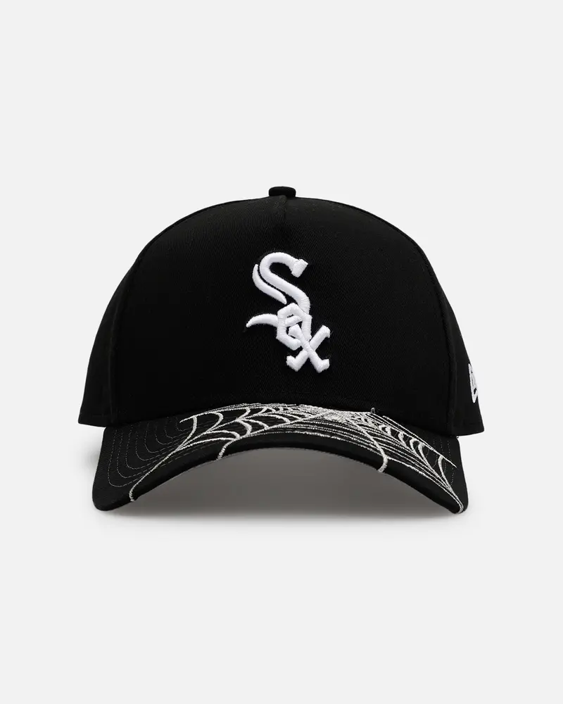 New Era Chicago White Sox 'Spider Web Visor' 9Forty A-Frame Snapback Black 1