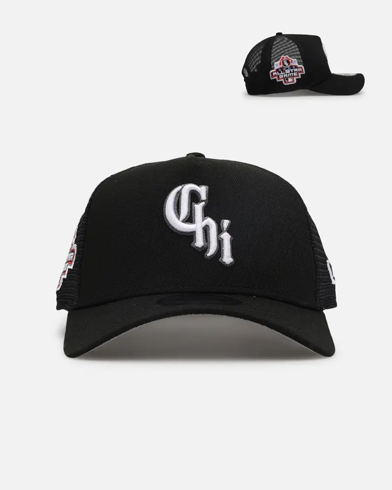 New Era Chicago White Sox 'Team Color' 9Forty A-Frame Trucker Snapback Otc 1