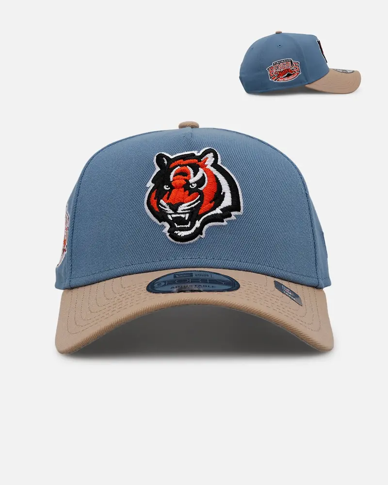 New Era Cincinnati Bengals 'Easy Breezy' 9Forty A-Frame Snapback Blue/Tan 1