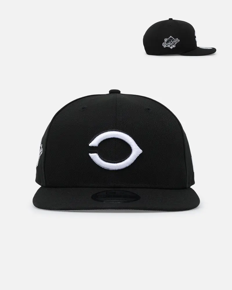 New Era Cincinnati Reds 'Black & White Upside Down' 9Fifty Snapback Black/White 1