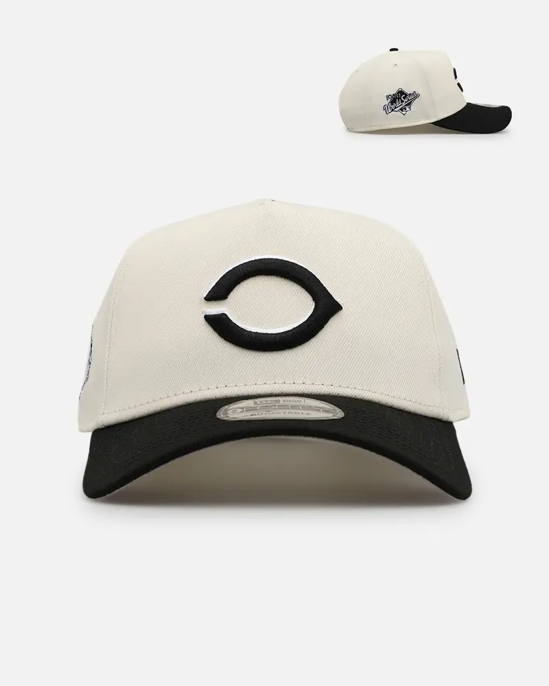 New Era Cincinnati Reds 'Chrome Upside Down Logo' 9Forty A-Frame Snapback Chrome/Black 1