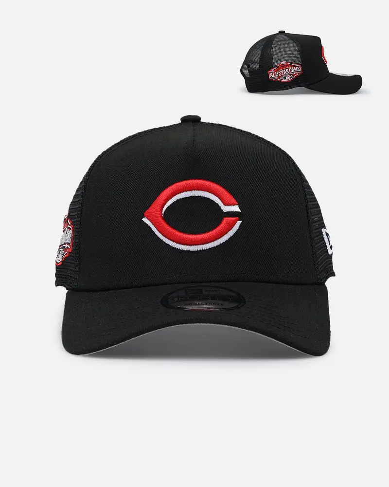 New Era Cincinnati Reds 'Team Color' 9Forty A-Frame Trucker Snapback Otc 1