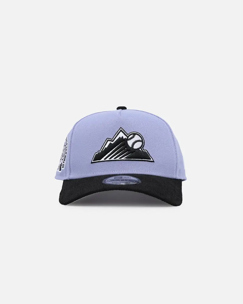 New Era Colorado Rockies 9Forty A-Frame Snapback Lavender/Black 1