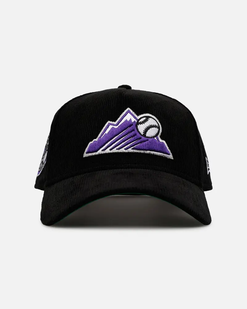 New Era Colorado Rockies 'Black Cord' 9Forty A-Frame Corduroy Snapback Black 1