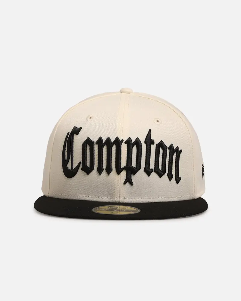 New Era Compton 'Homage' 59Fifty Fitted Chrome White/Black 1