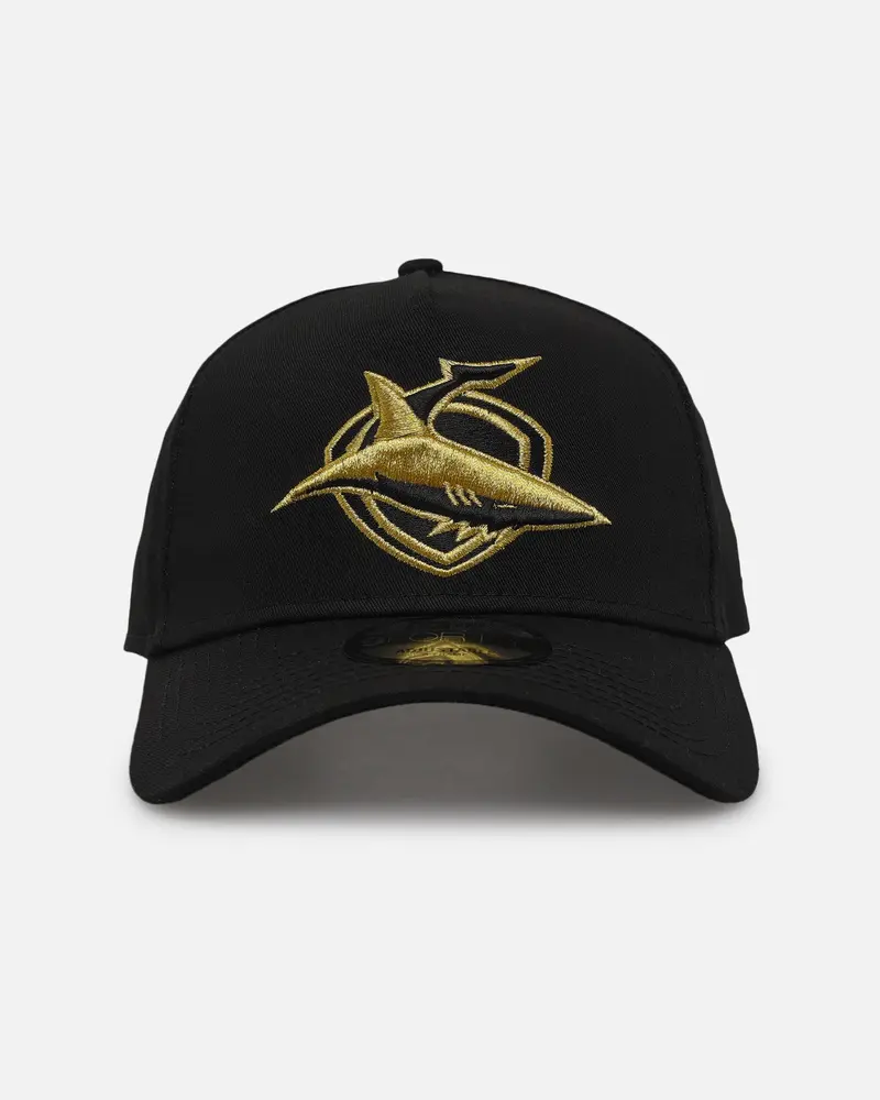 New Era Cronulla Sutherland Sharks 9Forty A-Frame Snapback Black/Gold 1
