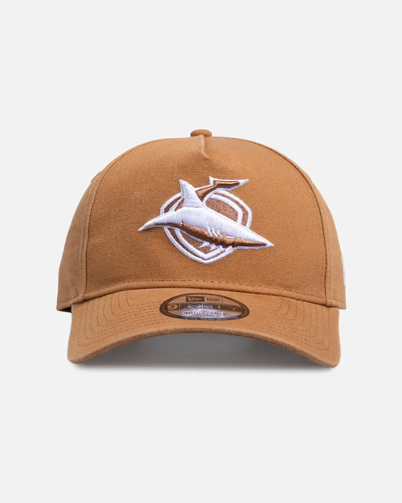 New Era Cronulla Sutherland Sharks 'Nrl 2026' 9Forty A-Frame Snapback Med Beige 1