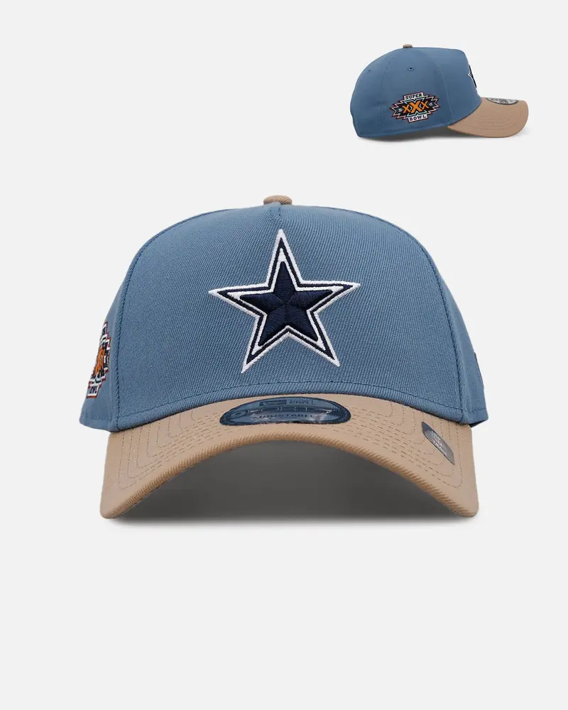 New Era Dallas Cowboys 'Easy Breezy' 9Forty A-Frame Snapback Blue/Tan 1