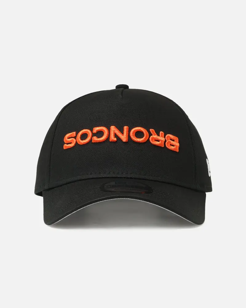 New Era Denver Broncos 'Upside Down Logo' 9Forty A-Frame Snapback Black 1