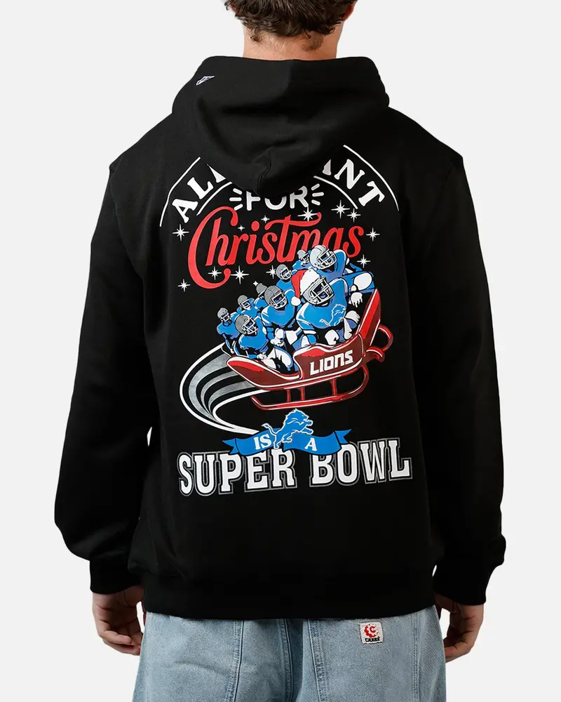 New Era Detroit Lions All I Want For Christmas Hoodie Black 1