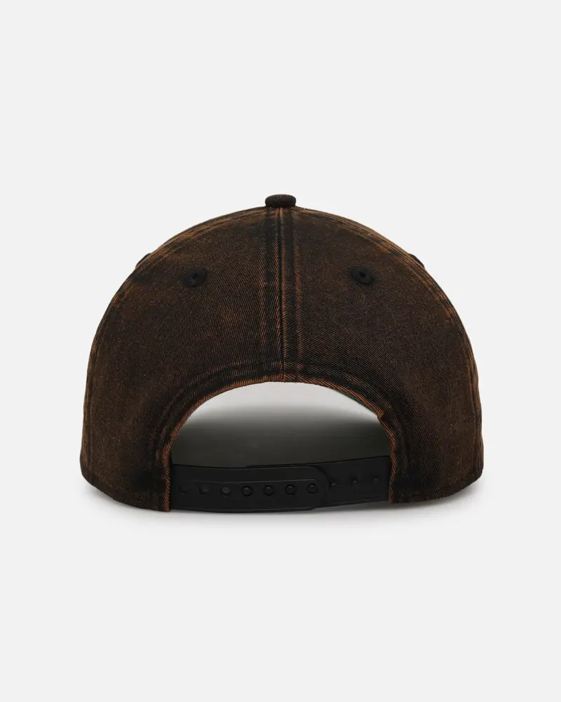 New Era Detroit Lions 'Black Washed Official Team Color' 9Forty A-Frame Snapback Washed Black 2