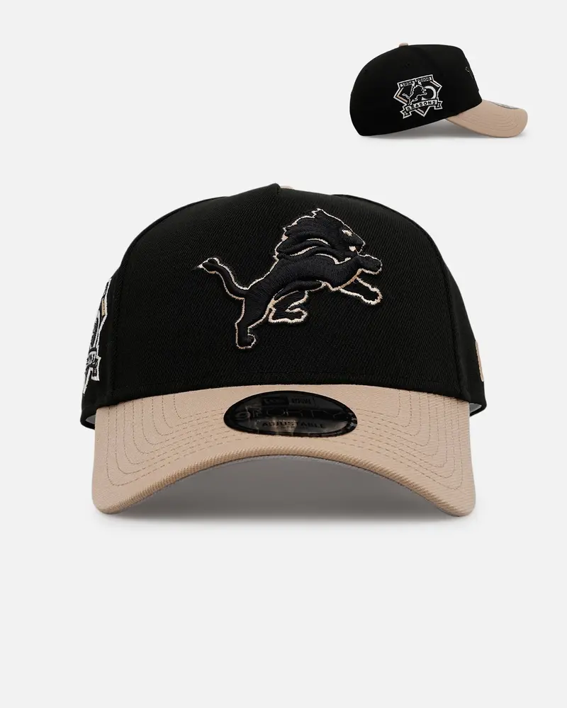 New Era Detroit Lions 'Desert Nights' 9Forty A-Frame Snapback Black/Camel 1