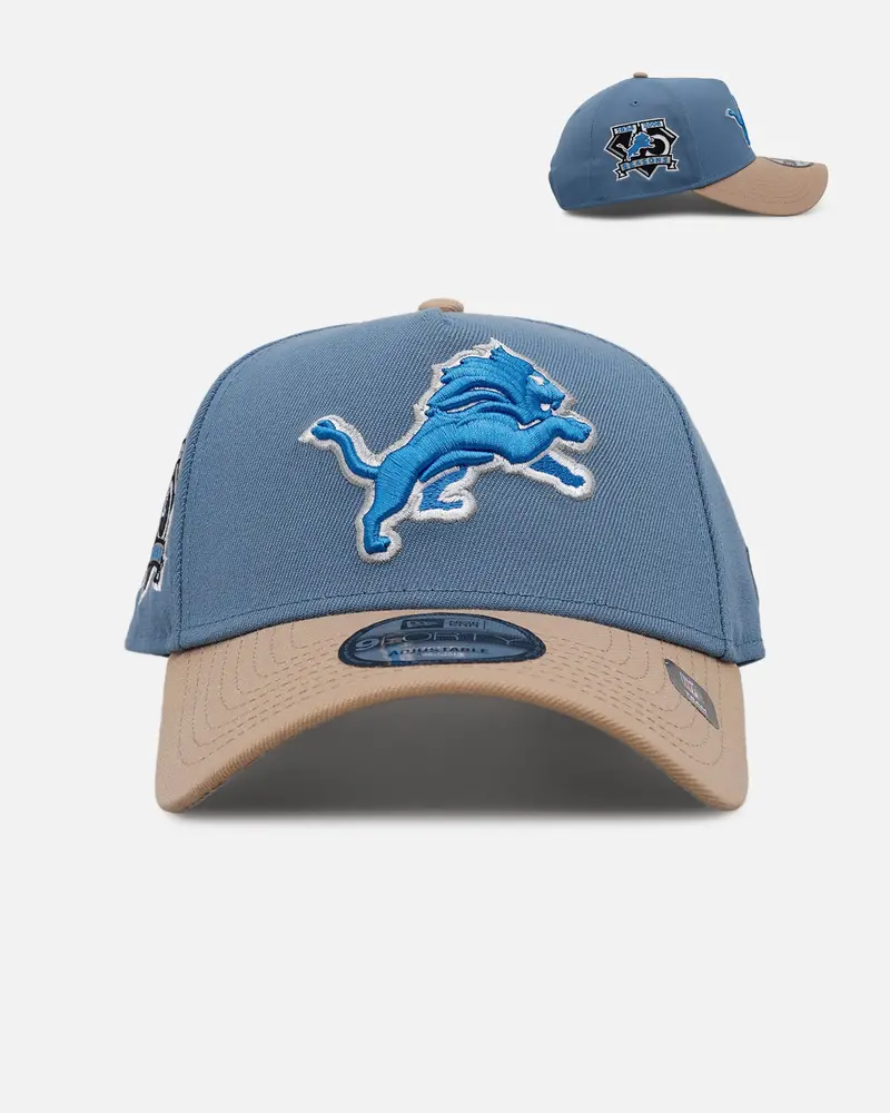 New Era Detroit Lions 'Easy Breezy' 9Forty A-Frame Snapback Blue/Tan 1