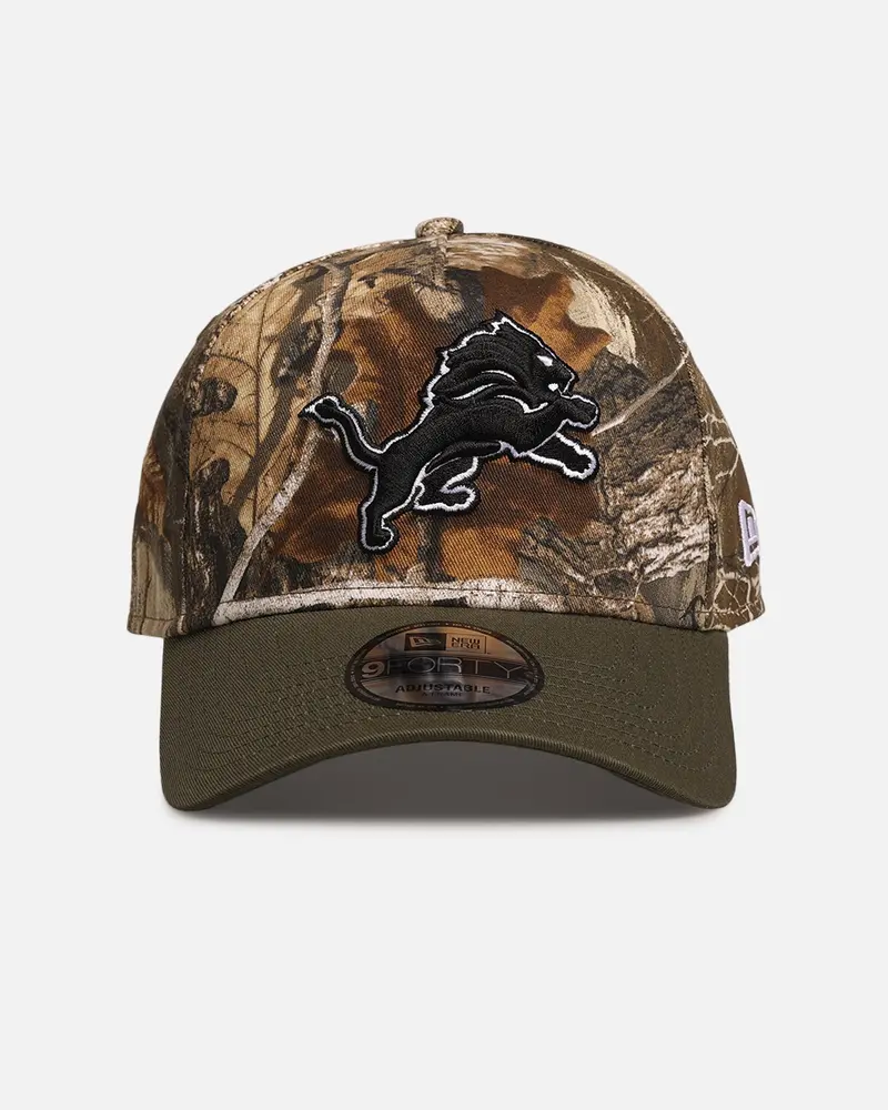 New Era Detroit Lions 'Nfl Season Kick Off' 9Forty A-Frame Snapback Realtree/Olive 1