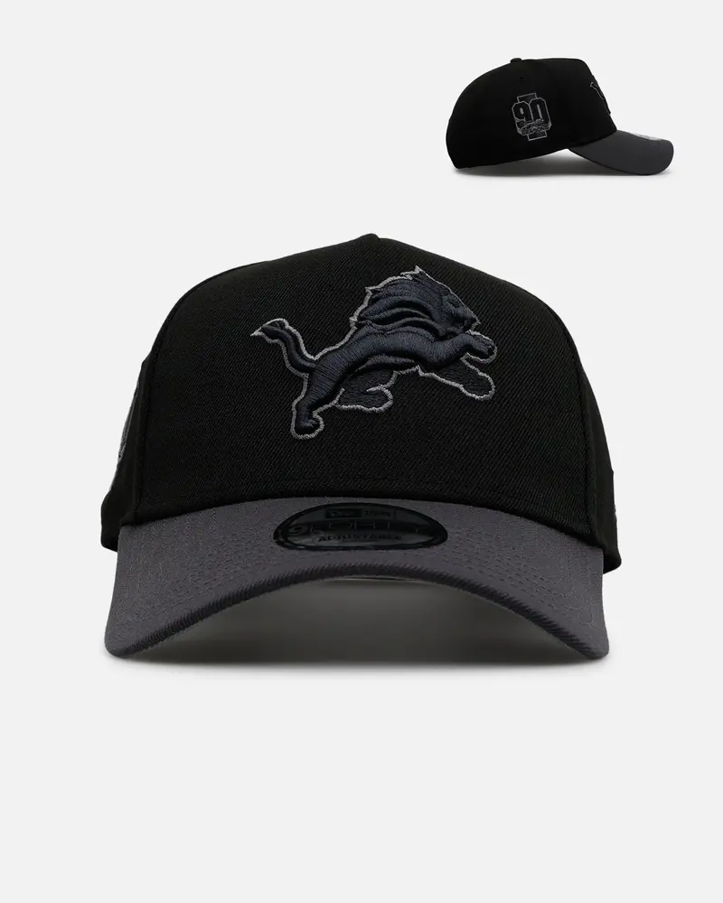 New Era Detroit Lions 'Stealth' 9Forty A-Frame Snapback Black/Charcoal 1