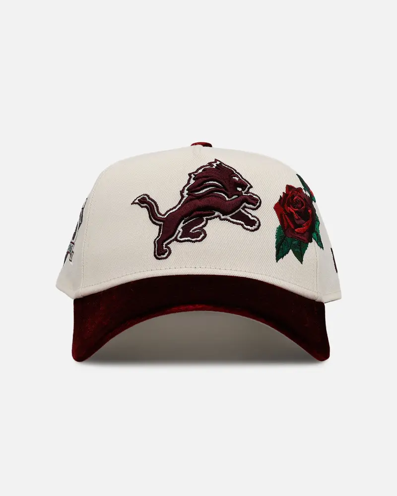 New Era Detroit Lions 'Velvet Roses' 9Forty A-Frame Snapback Chrome 1