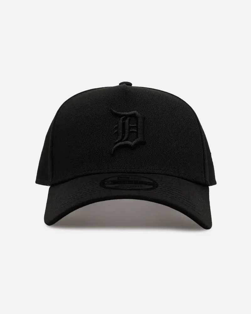New Era Detroit Tigers 'Easy Black' 9Forty A-Frame Snapback Black/Black 1