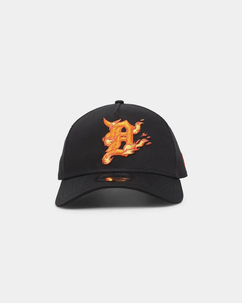 New Era Detroit Tigers 'Flamin' Hot' 9Forty A-Frame Snapback Black/Flame 1
