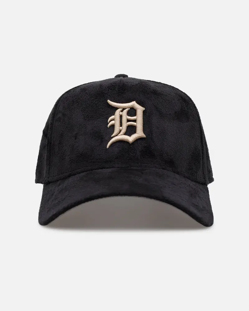 New Era Detroit Tigers 'Suede' 9Forty A-Frame Strapback Black/Tan 1