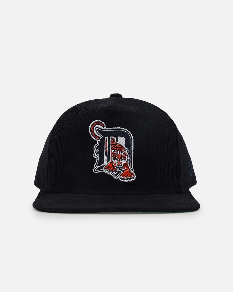 New Era Detroit Tigers 'Throwback Cord Golfers' Corduroy Golfer Snapback Navy 1