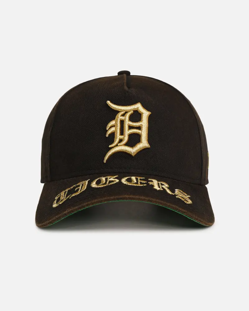 New Era Detroit Tigers 'Washed Gothic Visor' 9Ofrty A-Frame Snapback Black 1