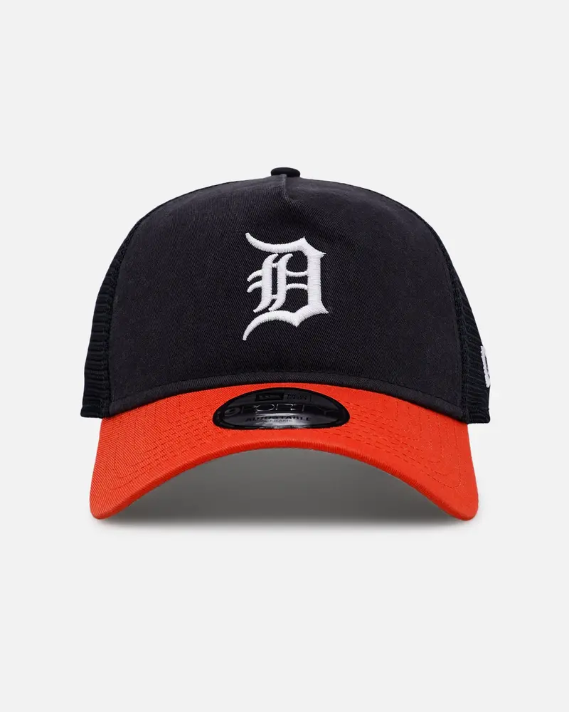 New Era Detroit Tigers 'Washed Truckers' 9Forty A-Frame Trucker Snapback Official Team Color 1